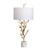 38"H Chianti Table Lamp with White Linen Shade