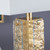 Set of 2 32"H Metal & Glass Table Lamp With Shade