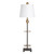 Set of 2 37.25"H Metal Buffet Lamp With Shade
