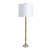 36.75"H Gold Spindle Buffet Lamp with White Shade