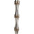 38.50"H Champagne Bamboo Table Lamp with White Shade