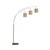 80" 3-Light Floor Lamp with Rattan Shades