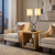 27.75" Metal Table Lamp with Dual Linen Shades