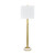 38.5" Gold Metal Table Lamp with Linen Shade