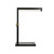 32"H Ronin LED Table Lamp in Matte Black Metal with Modern Geometric Design
