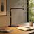 32"H Ronin LED Table Lamp in Matte Black Metal with Modern Geometric Design