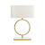29"H Metal & Crystal Table Lamp With Shade