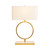 29"H Metal & Crystal Table Lamp With Shade