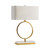 29"H Metal & Crystal Table Lamp With Shade