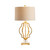 33.5" Parisian Metal and Crystal Table Lamp