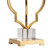 33.5" Parisian Metal and Crystal Table Lamp