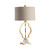 33.5" Parisian Metal and Crystal Table Lamp