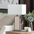 27.5"H Marble & Metal Table Lamp With Shade