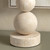 30" Stone Table Lamp with Linen Shade