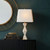 Set of 2 29.25" Ficonstone Table Lamp with Linen Shade