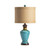 27.5" Blue Ceramic Table Lamp