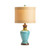 27.5" Blue Ceramic Table Lamp
