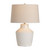 27"H Ivory Ceramic Table Lamp with Cream Shade
