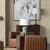 Glazed Ceramic Table Lamp with Shade (CVAP3235)