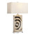 30" Ceramic Table Lamp with Crystal Base and Linen Shade (CVAP3478)