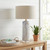 30" Ceramic Table Lamp with Crystal Base and Linen Shade (CVAP3479)