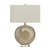 30" Ceramic Table Lamp with Crystal Base and Linen Shade (CVAP3487)