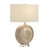 30" Ceramic Table Lamp with Crystal Base and Linen Shade (CVAP3487)