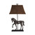 29.5" H Bronze Brown Horse Table Lamp