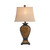 Set of 2 Tooled Leather Table Lamp