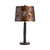 27"H Resin Table Lamp with Copper  Shade