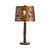 27"H Resin Table Lamp with Copper  Shade