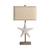 27.5"H Resin Starfish Table Lamp with Tan Shade