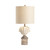 Set of 2 Coastal Shell Finial Table Lamps with shades