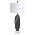 33.5" Resin and Marble Table Lamp with White Shade