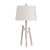 32" Tripod Table Lamp with Oat Linen Shade