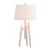 32" Tripod Table Lamp with Oat Linen Shade