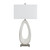 Set of 2 Chalk White Resin and Metal Table Lamp with Shade