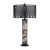 Set of 2 29.5"H Brown Resin Table Lamp With Black Shade
