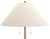 65.5"H Resin Floor Lamp with Linen Shade