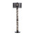 68.75" Black Resin Floor Lamp with Metal Shade