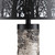 68.75" Black Resin Floor Lamp with Metal Shade