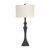 35.75"H Resin Table Lamp with Linen Shade