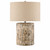 23.5" Resin Table Lamp With Beige Shade