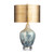 27.5"H Glass Table Lamp With Shade