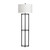 61.5"H Metal Floor Lamp With Shade