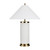 Set of 2 Metal/Linen Table Lamp with Shade
