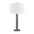 29.75" Gunmetal Gray Table Lamp with Shade