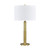 29.75" Gold Metal Table Lamp with Shade