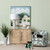 31.25"H White Ceramic Table Lamp with White Linen Shade