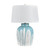 25"H Ceramic Table Lamp with White Shade